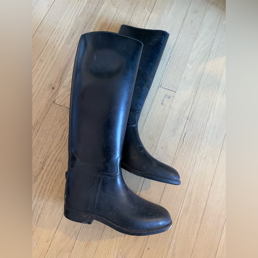 Aigle boots equestrian rubber riding boots. coupe saumur. Also good for rain